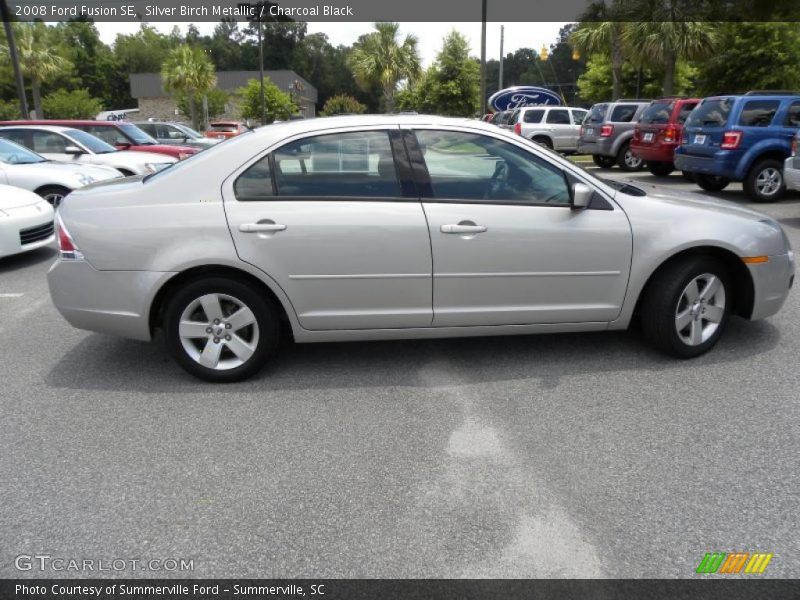 Silver Birch Metallic / Charcoal Black 2008 Ford Fusion SE