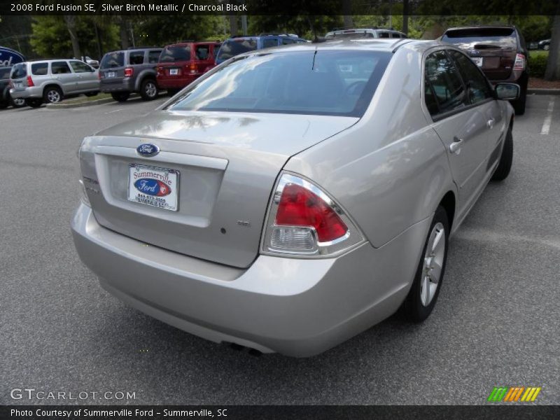Silver Birch Metallic / Charcoal Black 2008 Ford Fusion SE