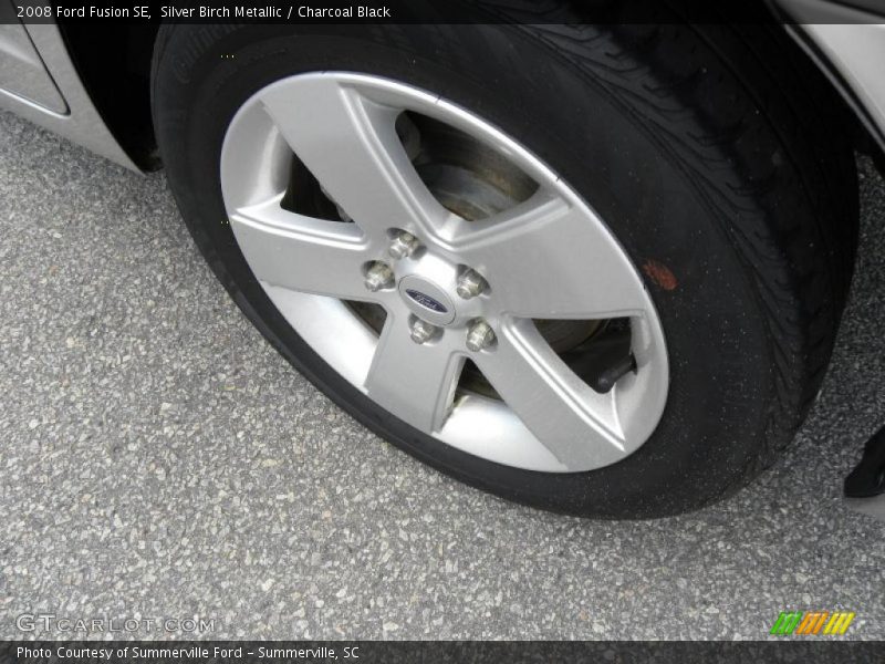 Silver Birch Metallic / Charcoal Black 2008 Ford Fusion SE