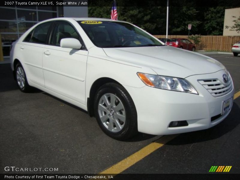 Super White / Ash 2007 Toyota Camry XLE V6