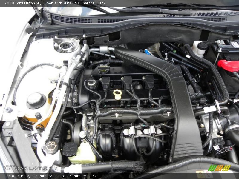 Silver Birch Metallic / Charcoal Black 2008 Ford Fusion SE