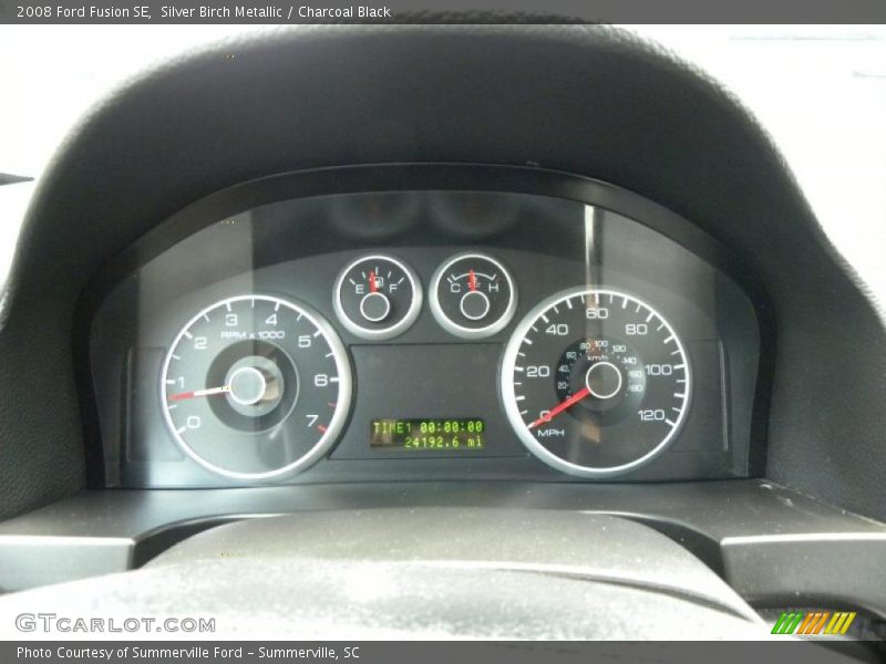 Silver Birch Metallic / Charcoal Black 2008 Ford Fusion SE