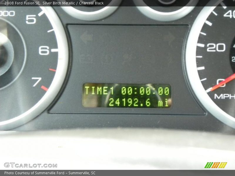 Silver Birch Metallic / Charcoal Black 2008 Ford Fusion SE