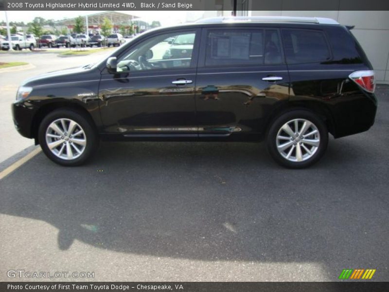 Black / Sand Beige 2008 Toyota Highlander Hybrid Limited 4WD