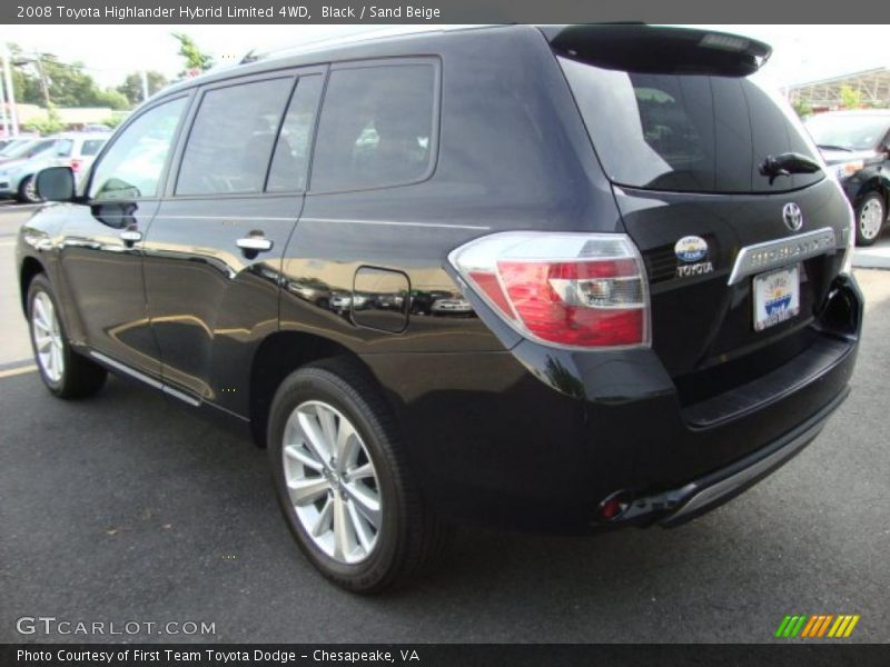 Black / Sand Beige 2008 Toyota Highlander Hybrid Limited 4WD