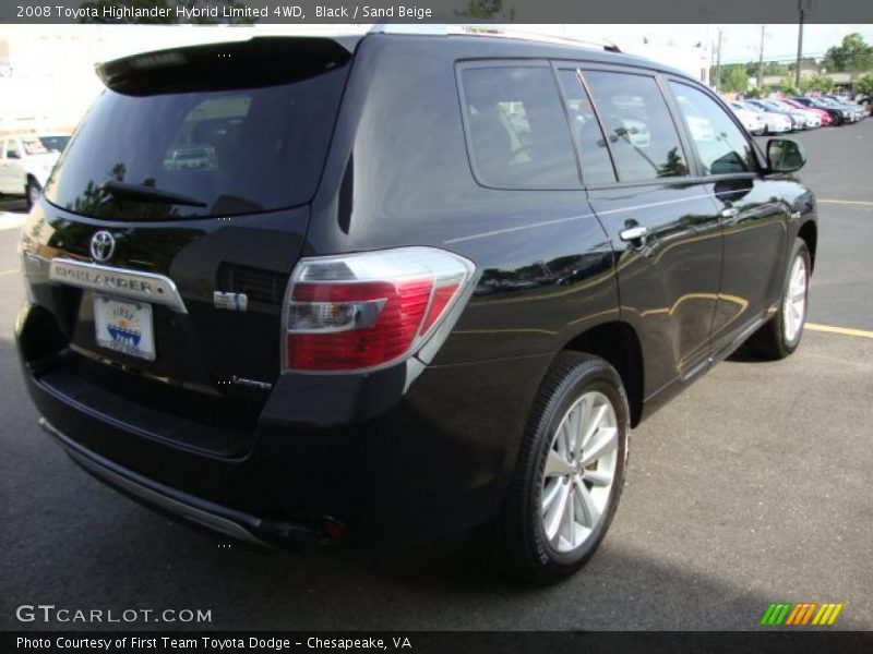 Black / Sand Beige 2008 Toyota Highlander Hybrid Limited 4WD
