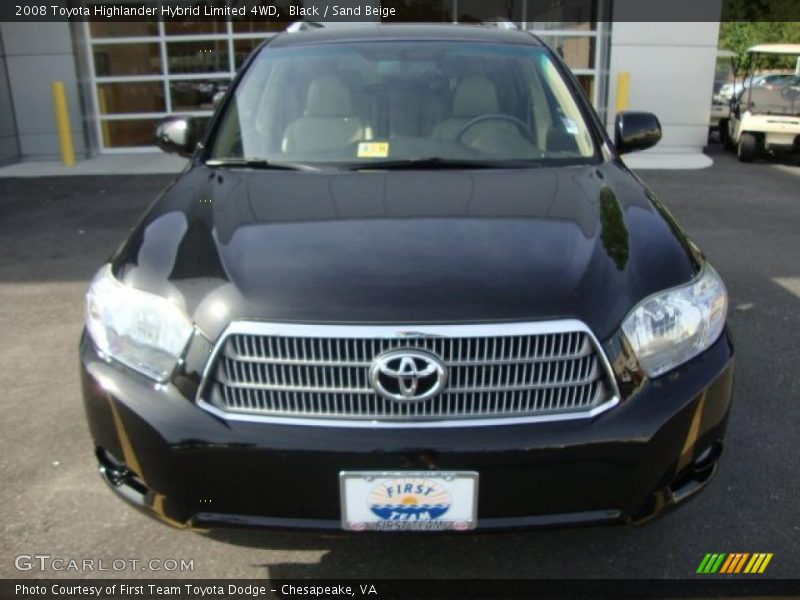 Black / Sand Beige 2008 Toyota Highlander Hybrid Limited 4WD