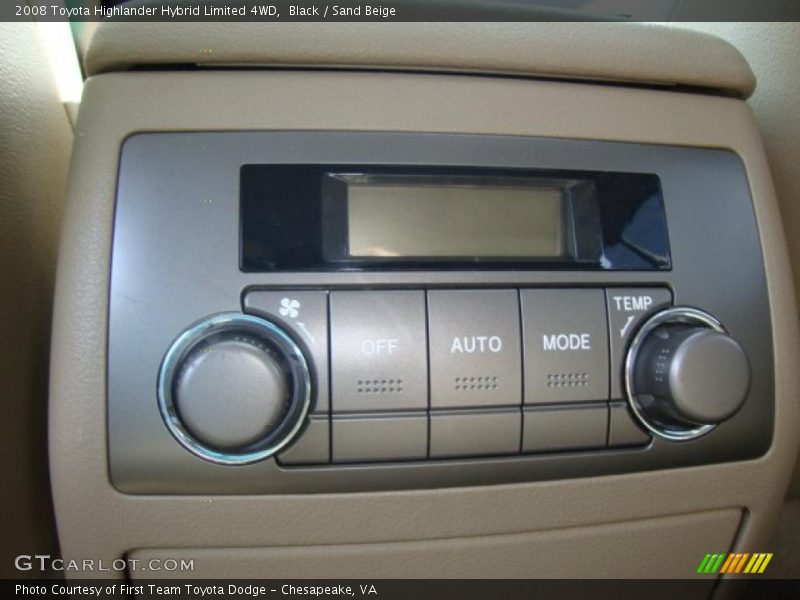 Black / Sand Beige 2008 Toyota Highlander Hybrid Limited 4WD