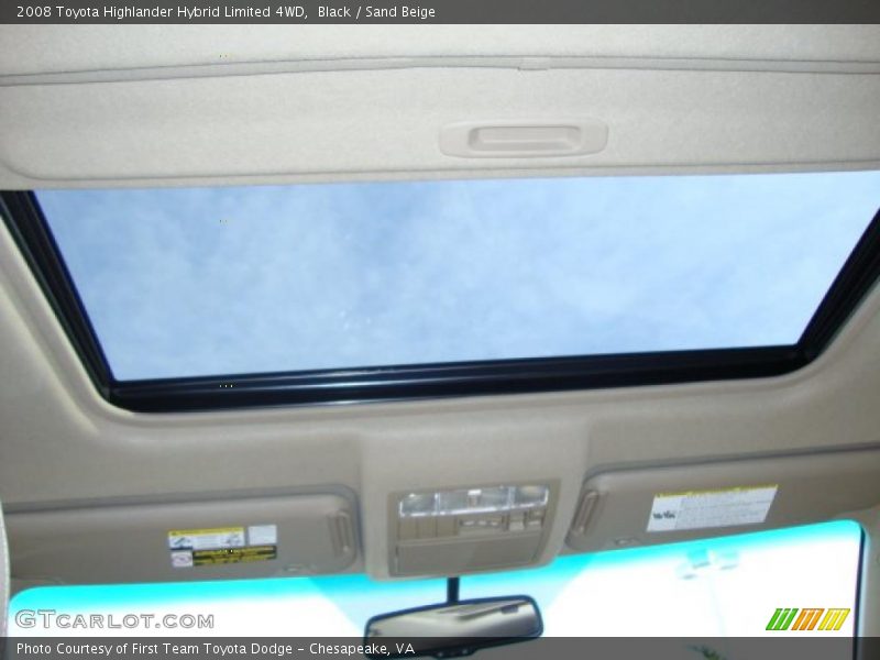 Black / Sand Beige 2008 Toyota Highlander Hybrid Limited 4WD