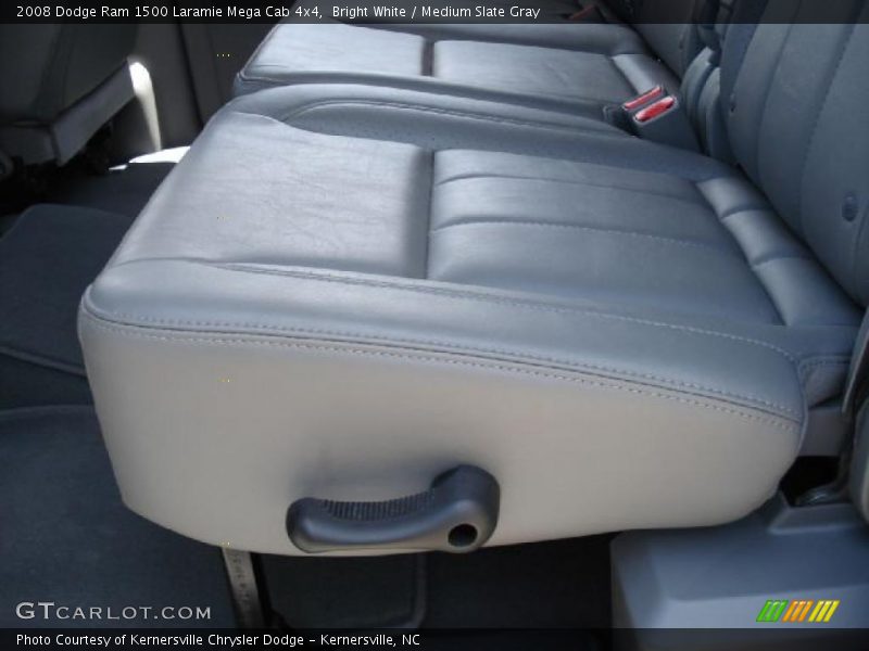 Bright White / Medium Slate Gray 2008 Dodge Ram 1500 Laramie Mega Cab 4x4