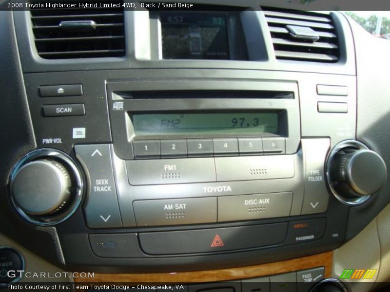 Black / Sand Beige 2008 Toyota Highlander Hybrid Limited 4WD