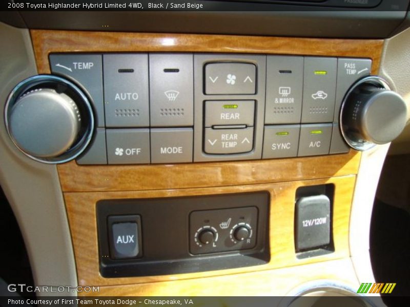 Black / Sand Beige 2008 Toyota Highlander Hybrid Limited 4WD