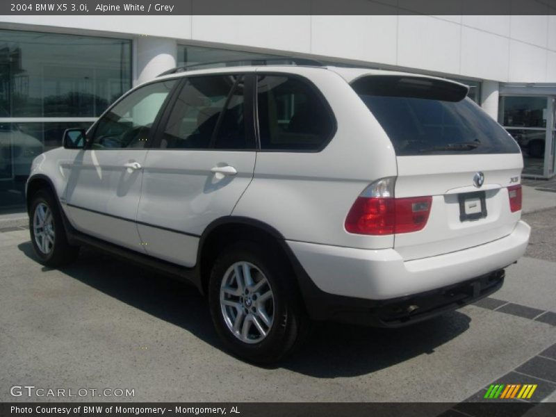 Alpine White / Grey 2004 BMW X5 3.0i