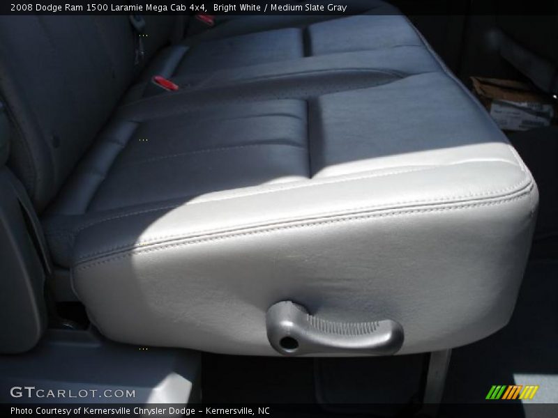 Bright White / Medium Slate Gray 2008 Dodge Ram 1500 Laramie Mega Cab 4x4