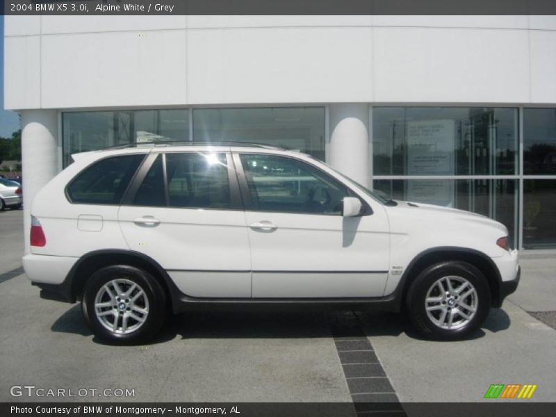 Alpine White / Grey 2004 BMW X5 3.0i