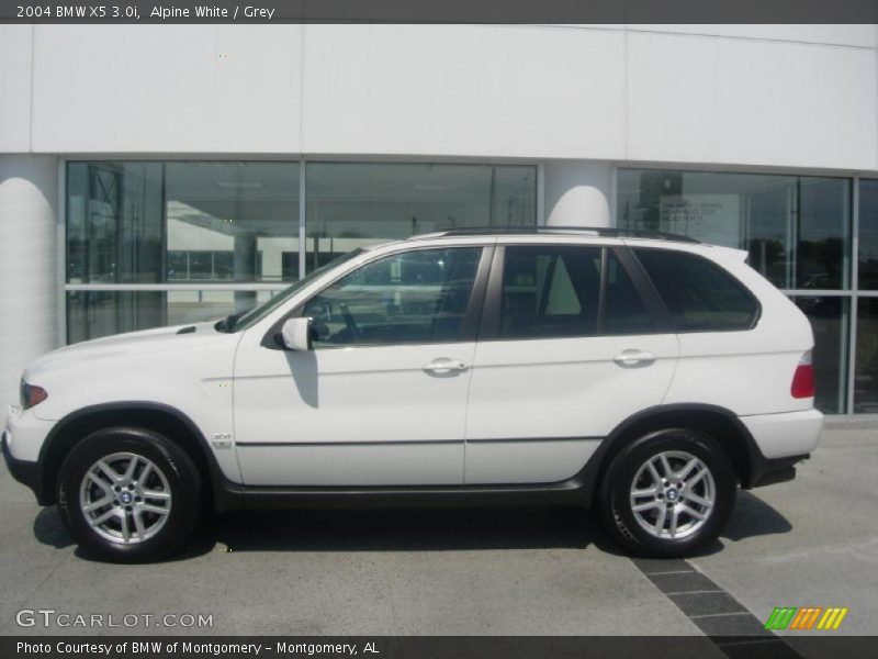 Alpine White / Grey 2004 BMW X5 3.0i