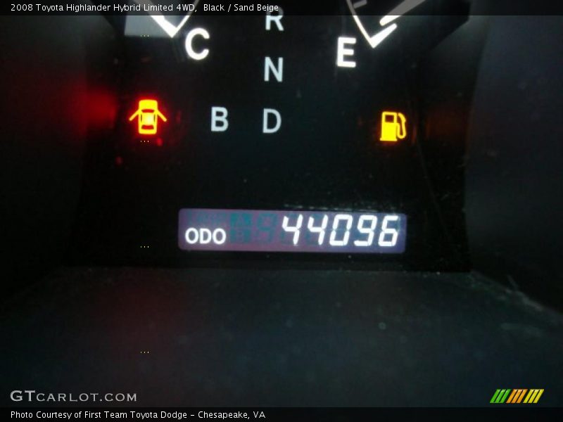 Black / Sand Beige 2008 Toyota Highlander Hybrid Limited 4WD