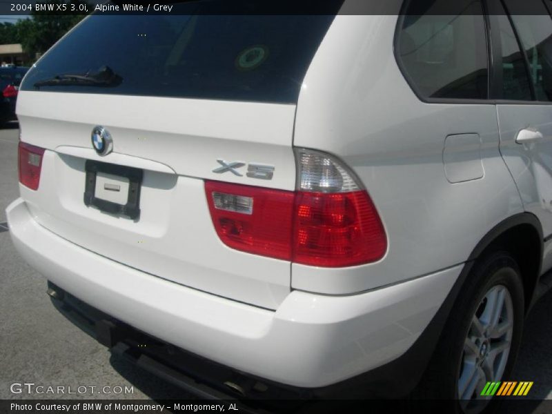 Alpine White / Grey 2004 BMW X5 3.0i