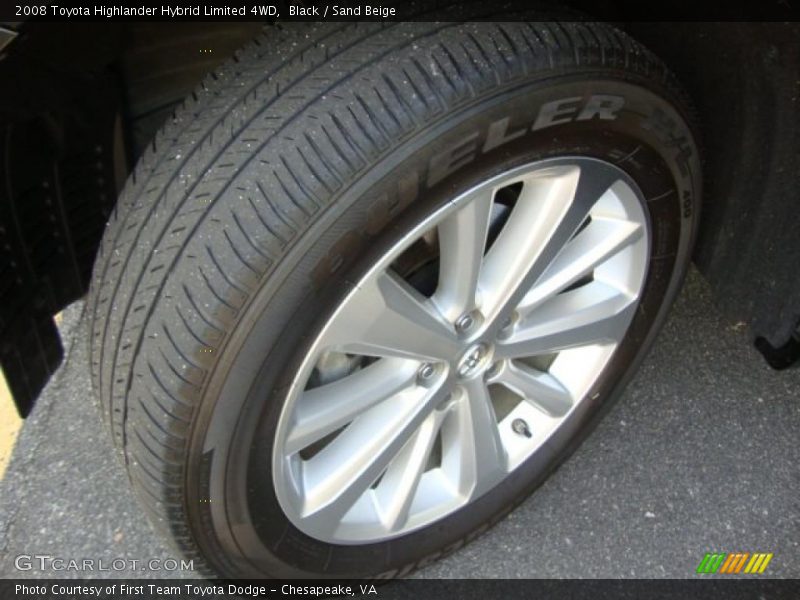 Black / Sand Beige 2008 Toyota Highlander Hybrid Limited 4WD