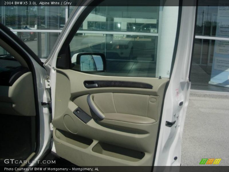 Alpine White / Grey 2004 BMW X5 3.0i