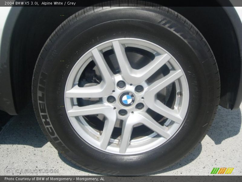 Alpine White / Grey 2004 BMW X5 3.0i