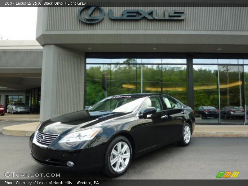 Black Onyx / Light Gray 2007 Lexus ES 350