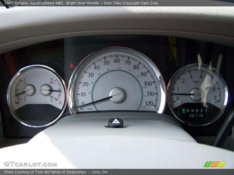 Bright Silver Metallic / Dark Slate Gray/Light Slate Gray 2007 Chrysler Aspen Limited 4WD
