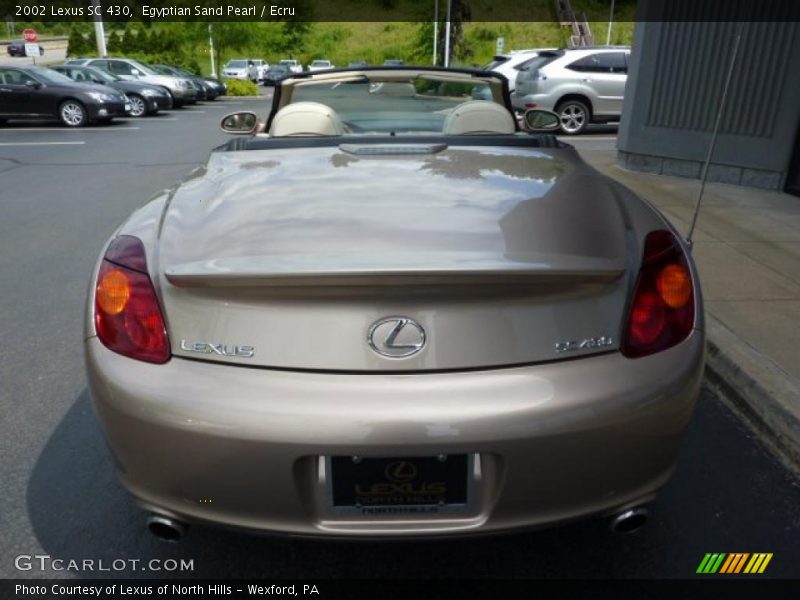Egyptian Sand Pearl / Ecru 2002 Lexus SC 430