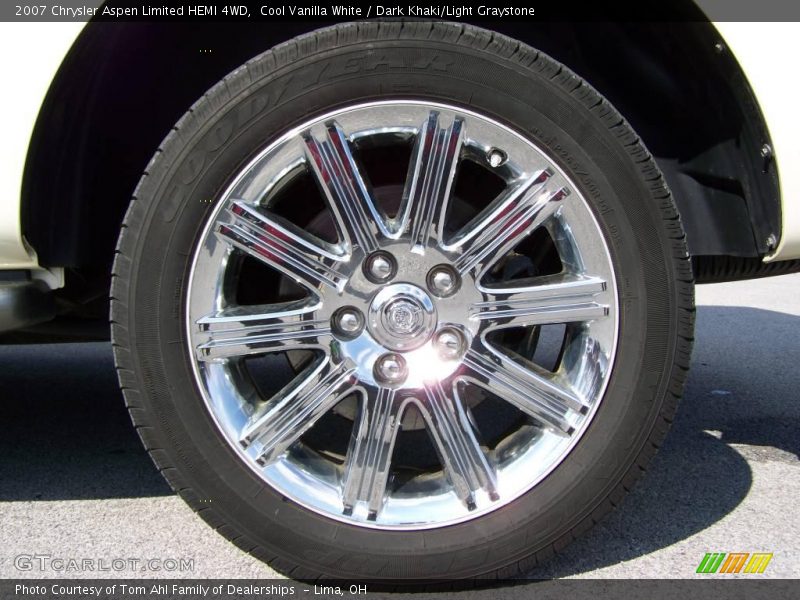 Cool Vanilla White / Dark Khaki/Light Graystone 2007 Chrysler Aspen Limited HEMI 4WD