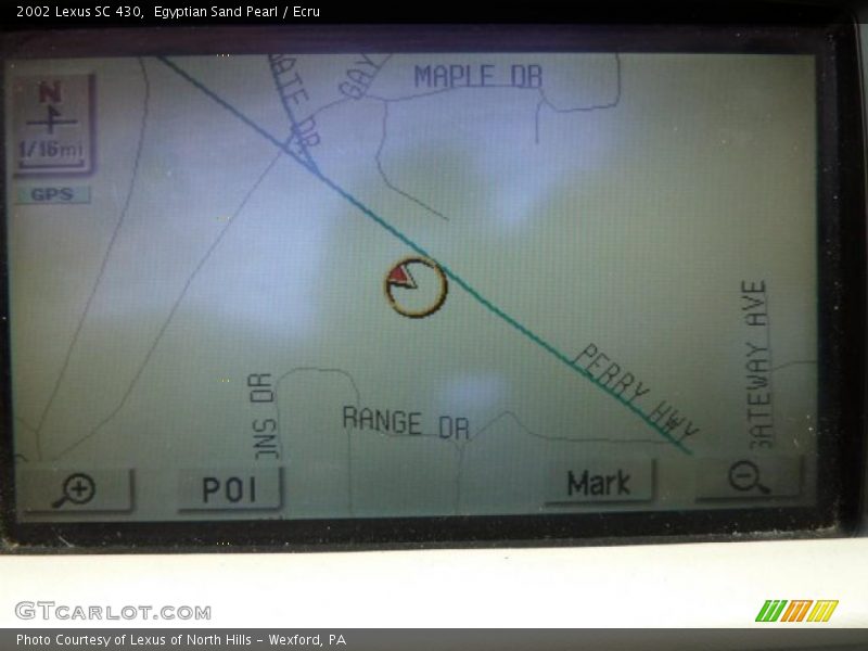 Navigation of 2002 SC 430
