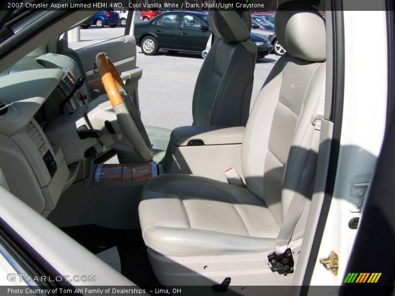Cool Vanilla White / Dark Khaki/Light Graystone 2007 Chrysler Aspen Limited HEMI 4WD