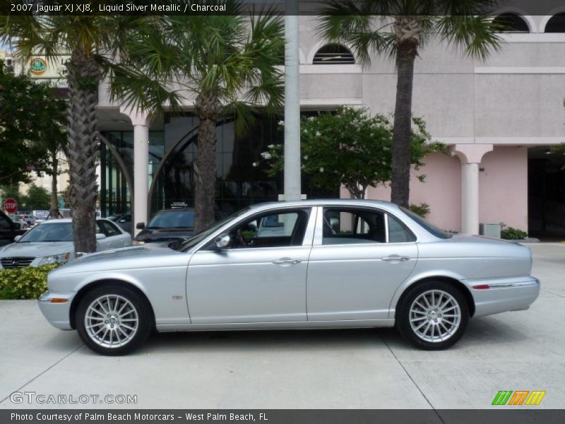 Liquid Silver Metallic / Charcoal 2007 Jaguar XJ XJ8
