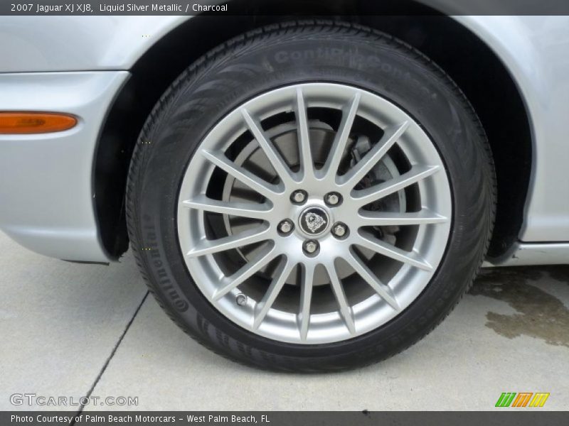 Liquid Silver Metallic / Charcoal 2007 Jaguar XJ XJ8