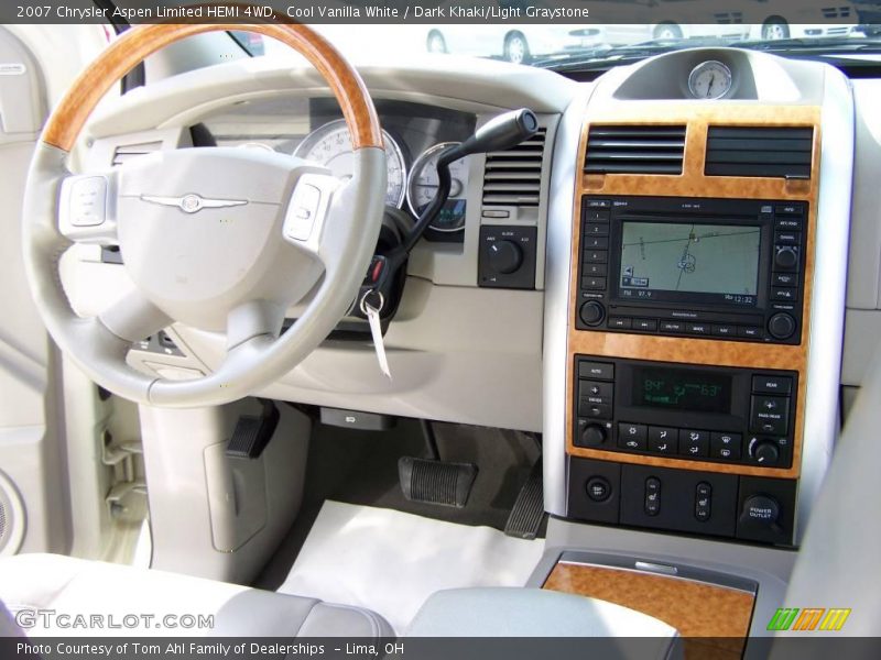 Cool Vanilla White / Dark Khaki/Light Graystone 2007 Chrysler Aspen Limited HEMI 4WD