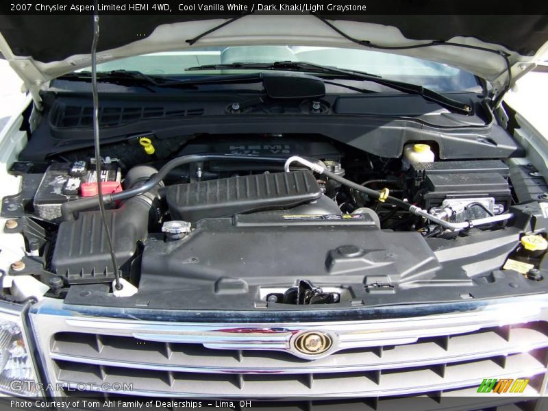 Cool Vanilla White / Dark Khaki/Light Graystone 2007 Chrysler Aspen Limited HEMI 4WD