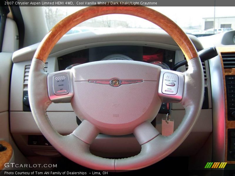 Cool Vanilla White / Dark Khaki/Light Graystone 2007 Chrysler Aspen Limited HEMI 4WD