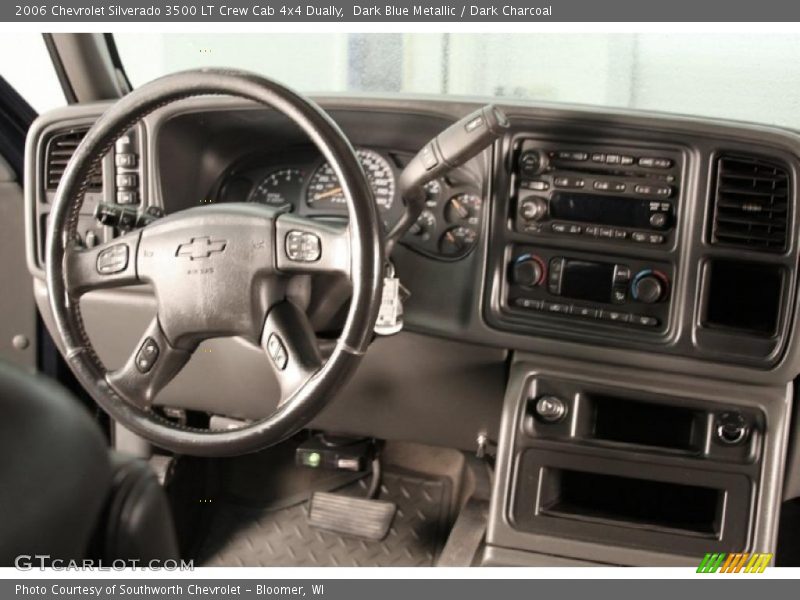 Dark Blue Metallic / Dark Charcoal 2006 Chevrolet Silverado 3500 LT Crew Cab 4x4 Dually