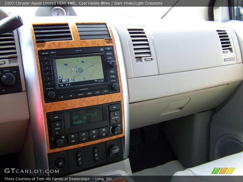 Cool Vanilla White / Dark Khaki/Light Graystone 2007 Chrysler Aspen Limited HEMI 4WD
