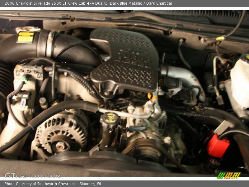 Dark Blue Metallic / Dark Charcoal 2006 Chevrolet Silverado 3500 LT Crew Cab 4x4 Dually