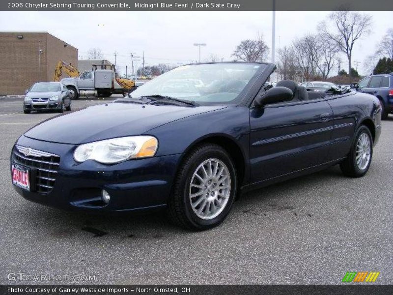 Midnight Blue Pearl / Dark Slate Gray 2006 Chrysler Sebring Touring Convertible