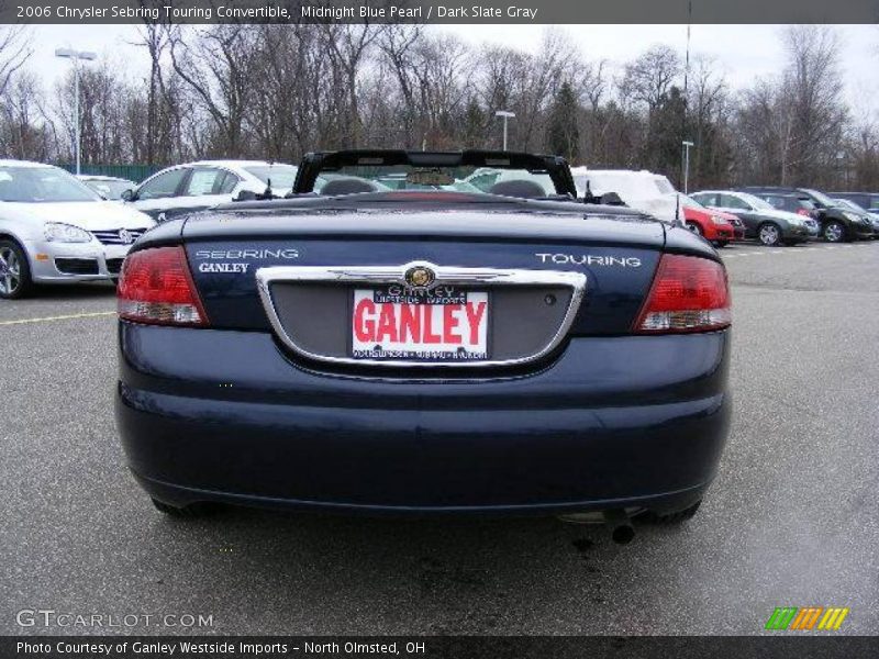 Midnight Blue Pearl / Dark Slate Gray 2006 Chrysler Sebring Touring Convertible