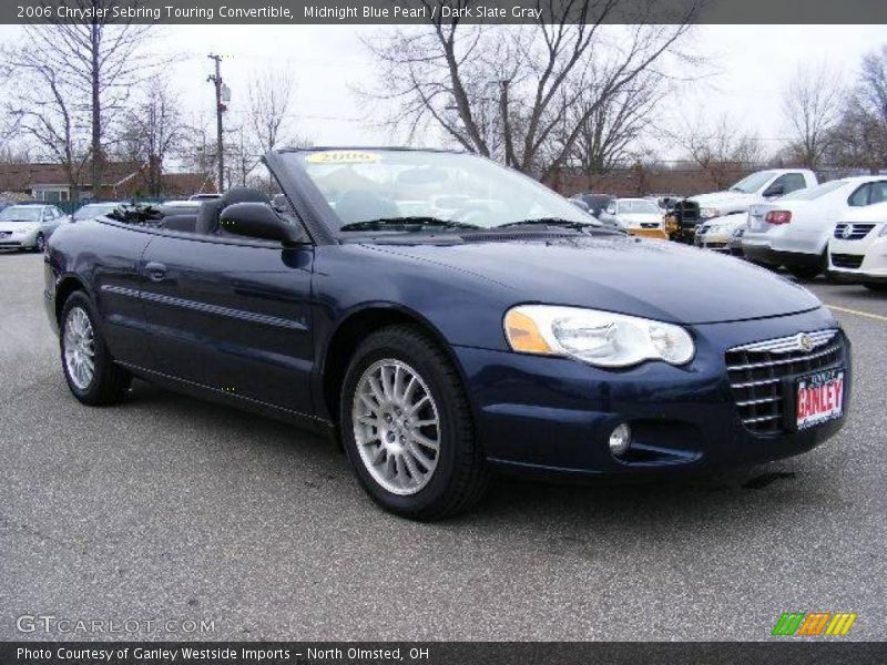 Midnight Blue Pearl / Dark Slate Gray 2006 Chrysler Sebring Touring Convertible