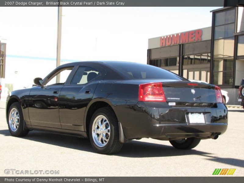 Brilliant Black Crystal Pearl / Dark Slate Gray 2007 Dodge Charger