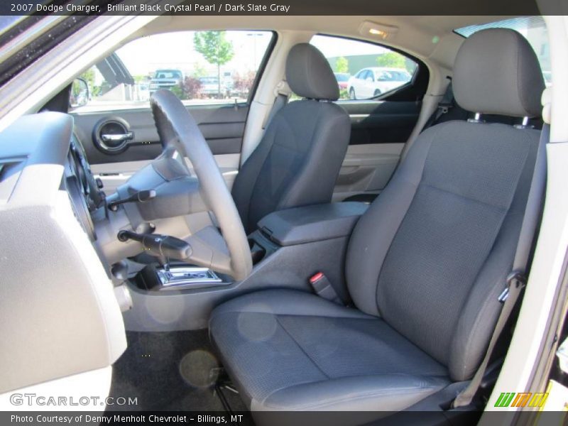 Brilliant Black Crystal Pearl / Dark Slate Gray 2007 Dodge Charger
