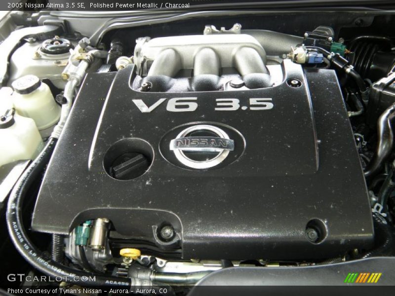 Polished Pewter Metallic / Charcoal 2005 Nissan Altima 3.5 SE