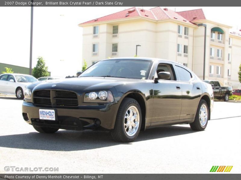 Brilliant Black Crystal Pearl / Dark Slate Gray 2007 Dodge Charger