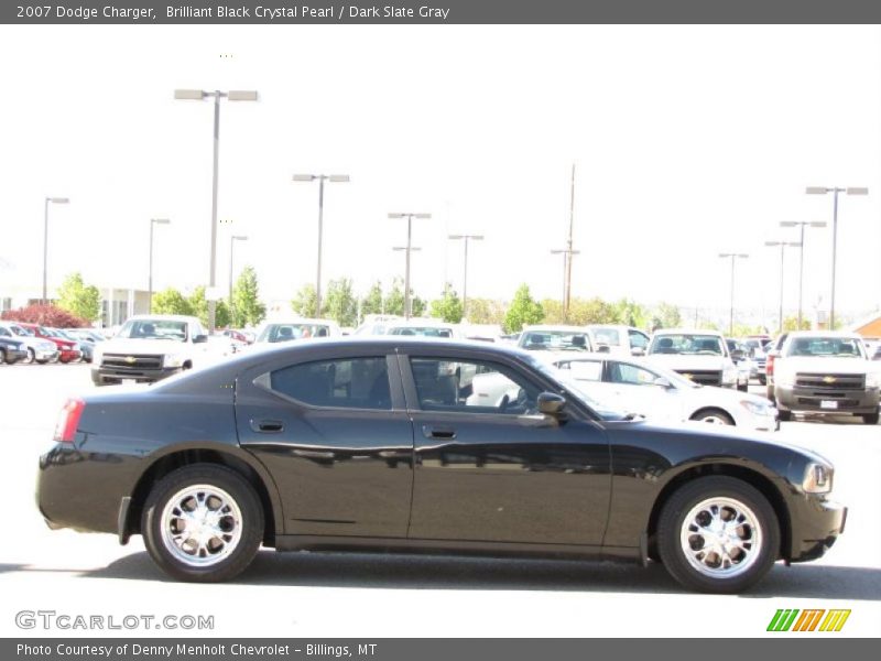 Brilliant Black Crystal Pearl / Dark Slate Gray 2007 Dodge Charger