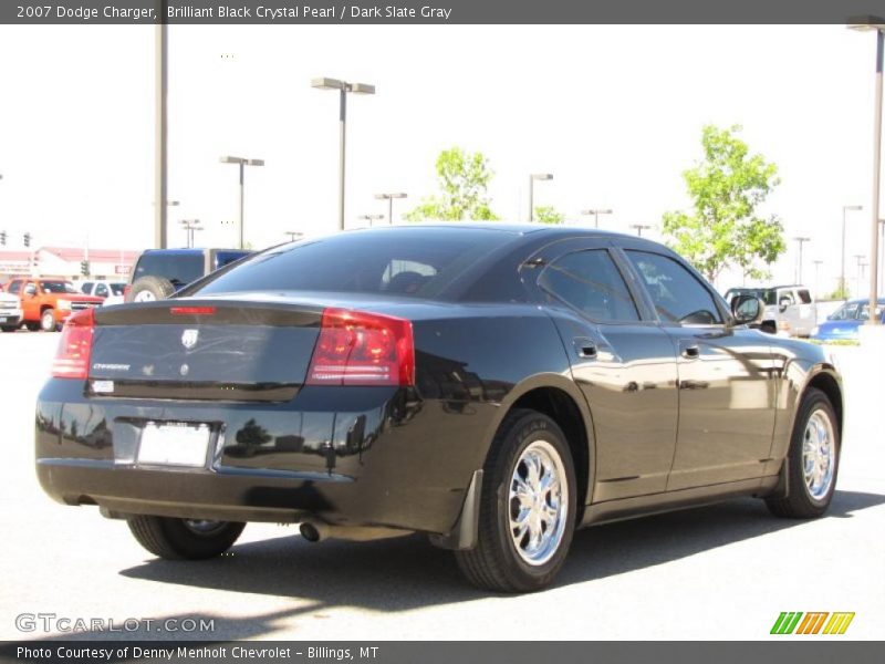 Brilliant Black Crystal Pearl / Dark Slate Gray 2007 Dodge Charger