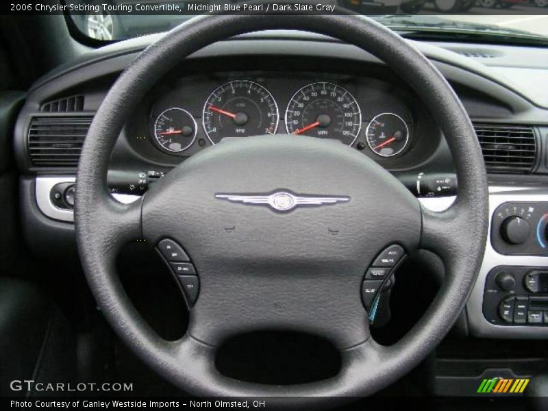 Midnight Blue Pearl / Dark Slate Gray 2006 Chrysler Sebring Touring Convertible