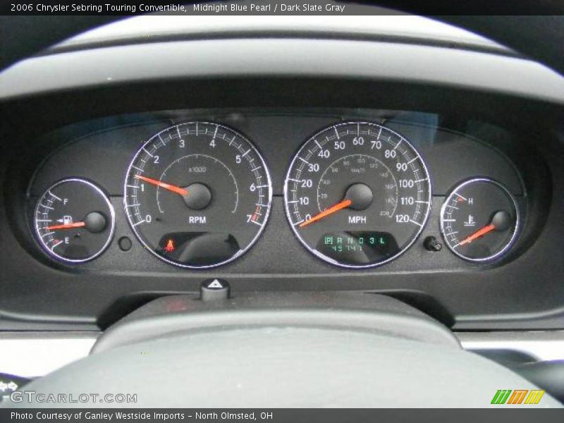 Midnight Blue Pearl / Dark Slate Gray 2006 Chrysler Sebring Touring Convertible
